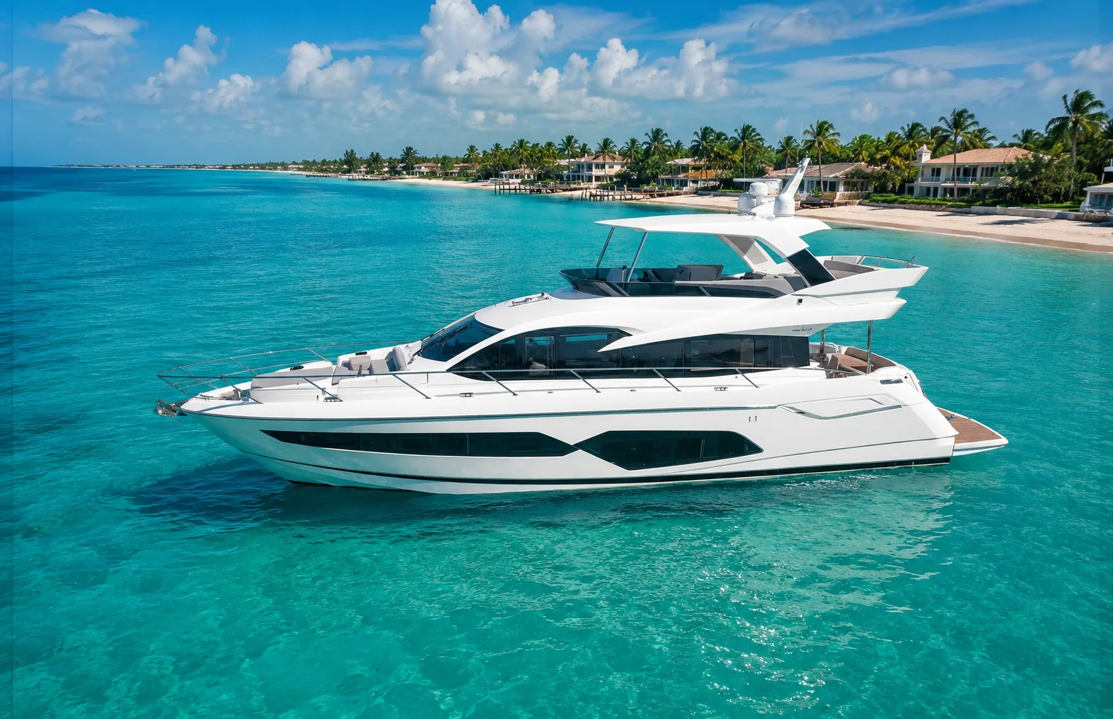 SUNSEEKER MANHATTAN 66 luxury flybridge motor yacht for sale by MEA Yachting